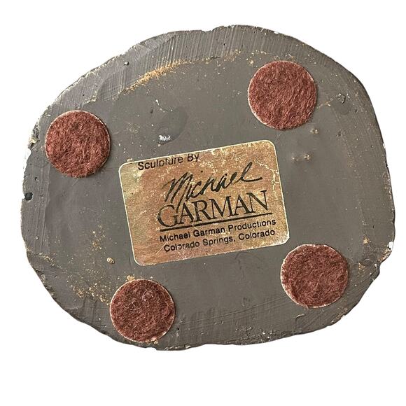 Michael Garman Shootist Cowboy Sculpture Vtg 1986 Western Statue Signed READ - Picture 11 of 15